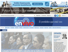 Tablet Screenshot of ecuadorenvivo.com